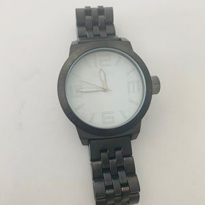 Black Kenneth Cole stainless steel watch